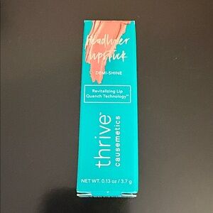 Thrive Cosmetics Headliner lipstick Demi-Shine, Color IIene, new in box!
